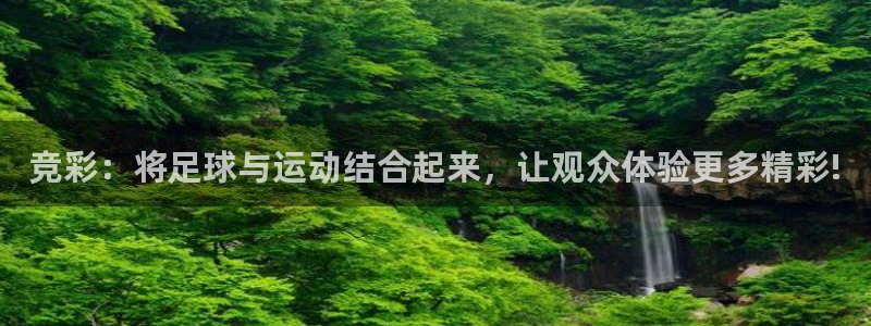 竞彩：将足球与运动结合起来，让观众体验更多精彩!